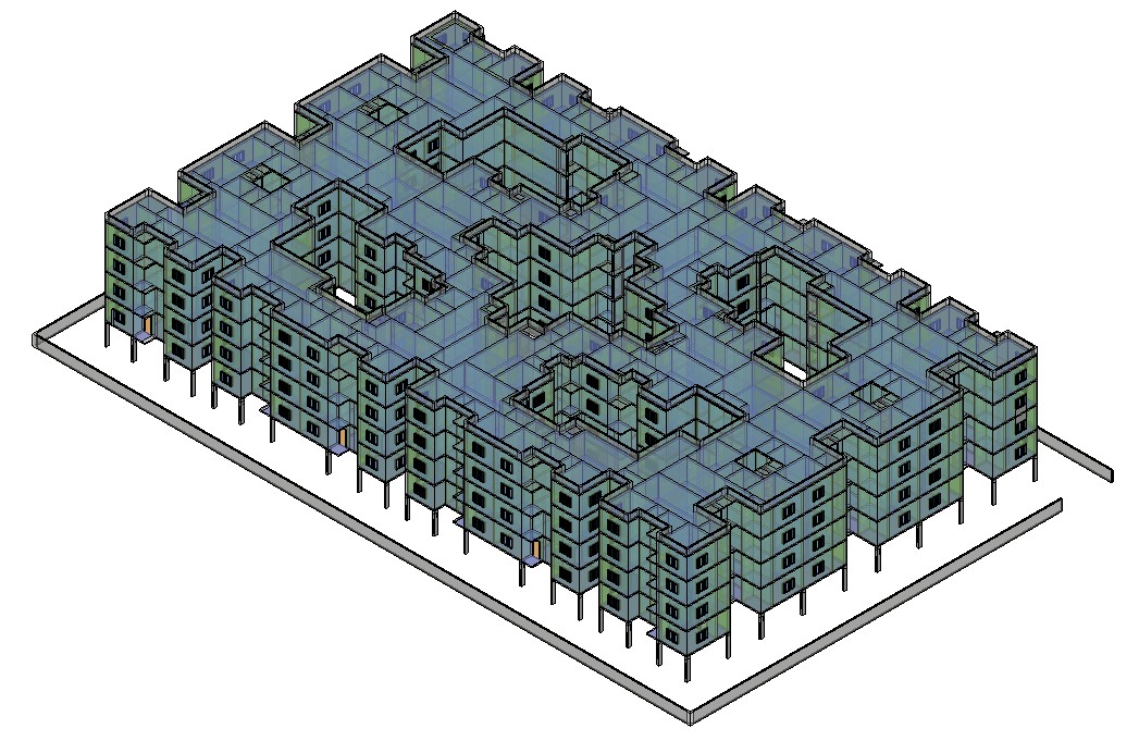 Energy model generated in Revit.