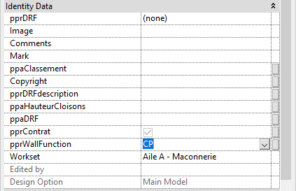 Parameter value by script.