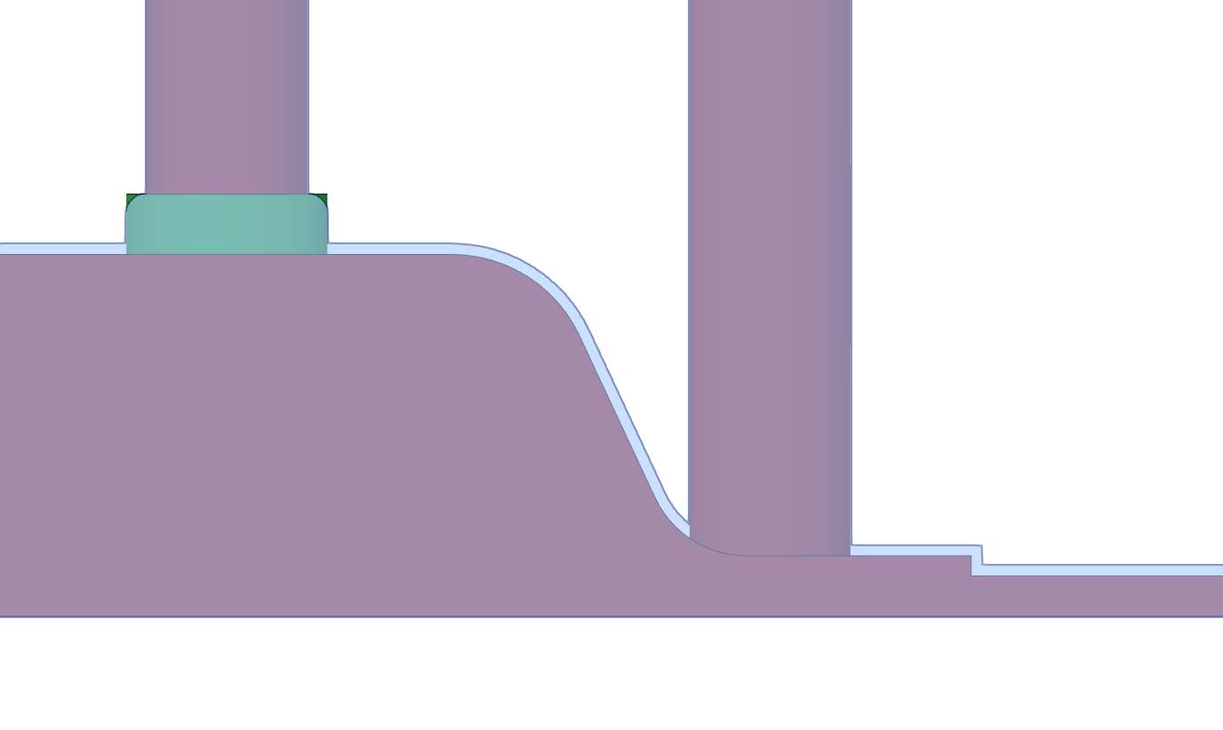 SIDE VIEW OF OBSTACLE OFFSETS.