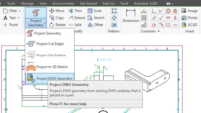 Figure 12: Project DWG Geometry