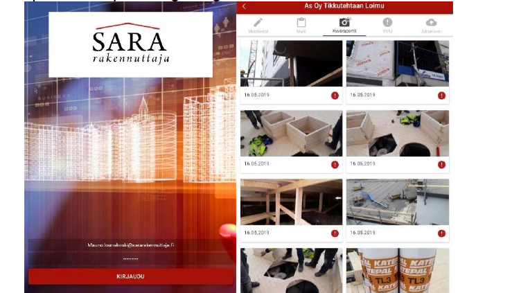 FIGURE 1. PICTURES OF SARA-APP