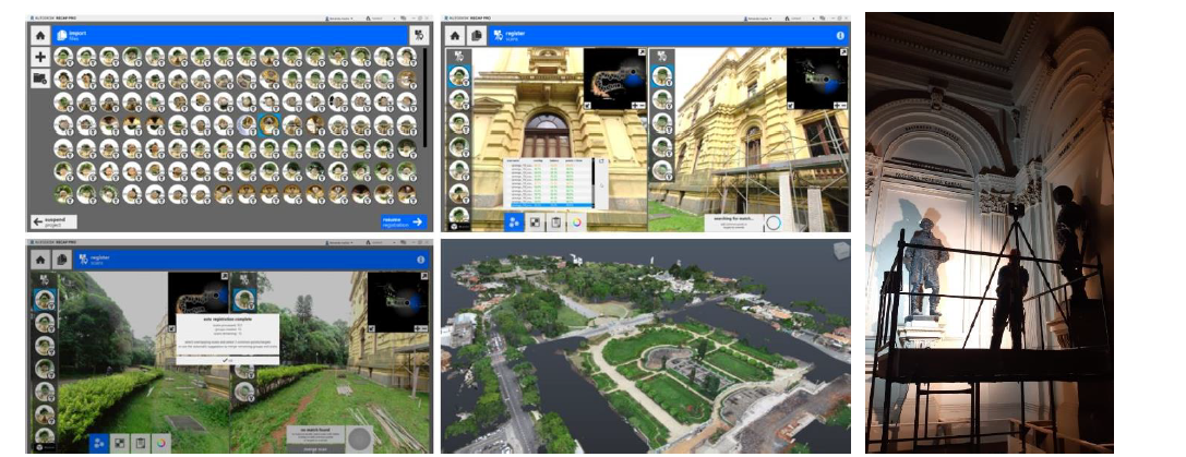 Figure 6 – Point Cloud generation: ReCap Pro and Photo.