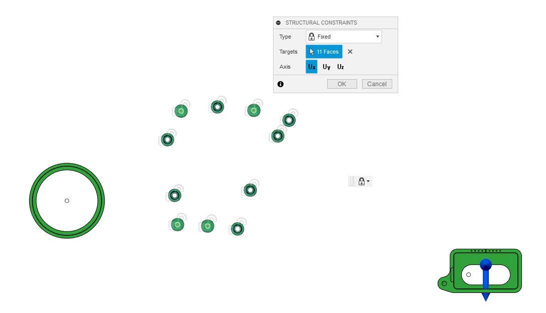 Figure 4 – Riders Left Generative Design Setup.