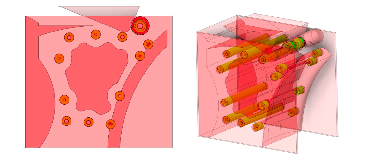 Figure 5 – Central Component Generative Design Geometry.