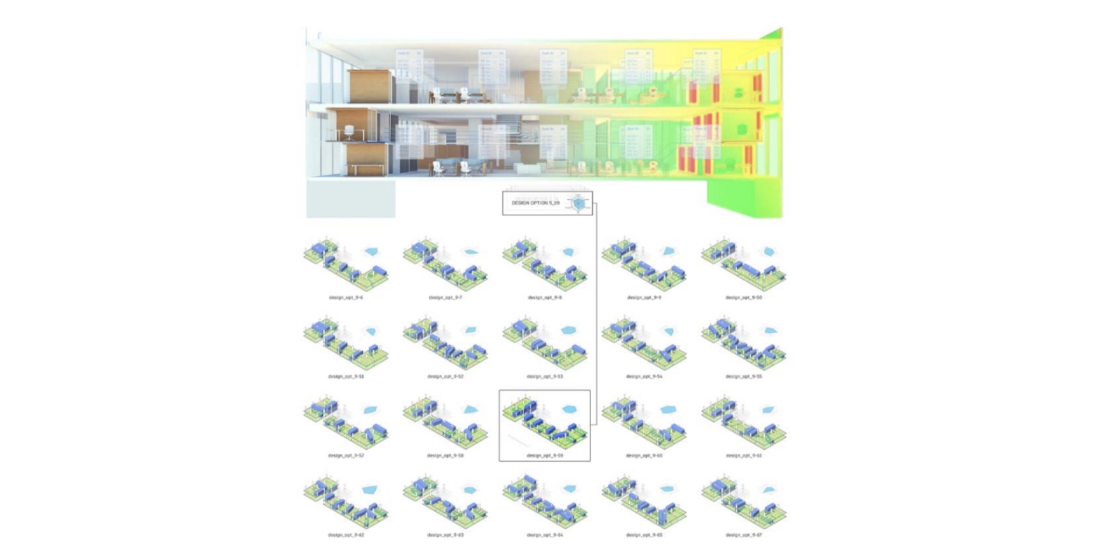 Generative design for the MaRS Autodesk Office Project.