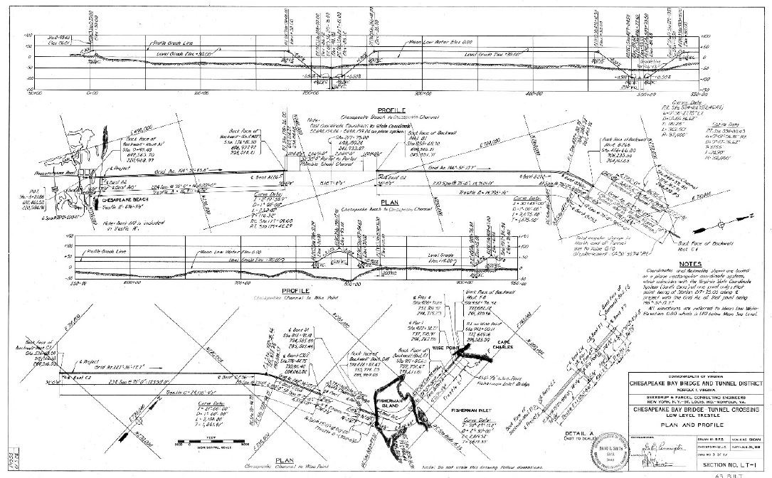 Existing Thimble Shoal Tunnel as-built.